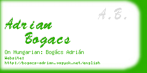 adrian bogacs business card